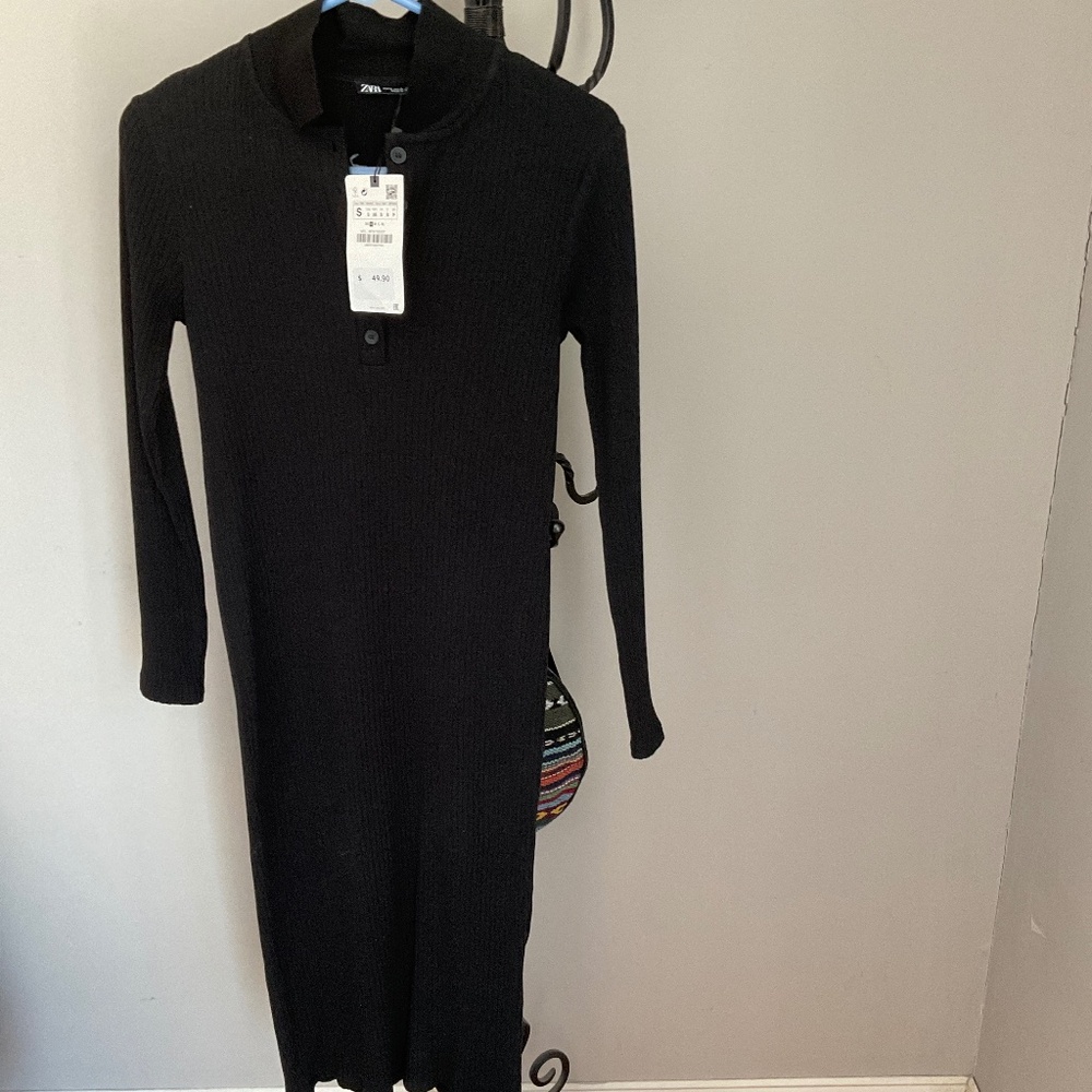 Zara black dress